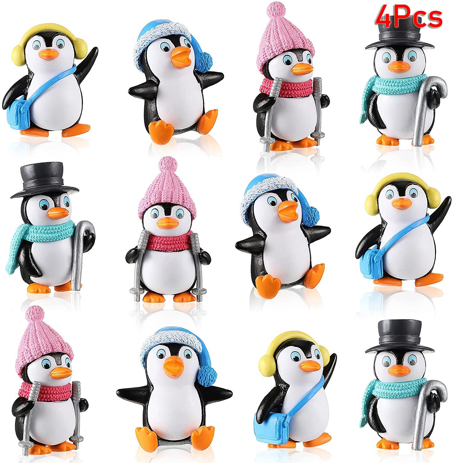 Home Decor Ikea - 4 Stuks Leuke Cartoon Pinguïn Karakters