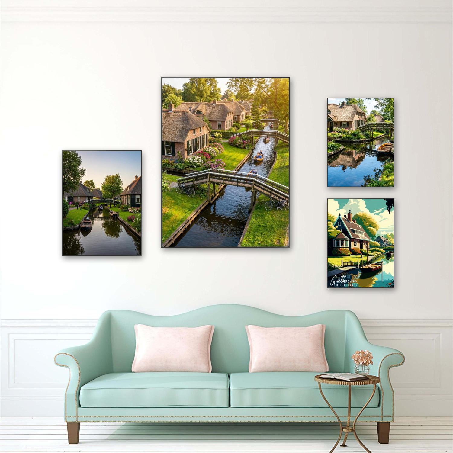 Home Decor Netherlands - DIY Diamant Schilderij Nederland Giethoorn Houten