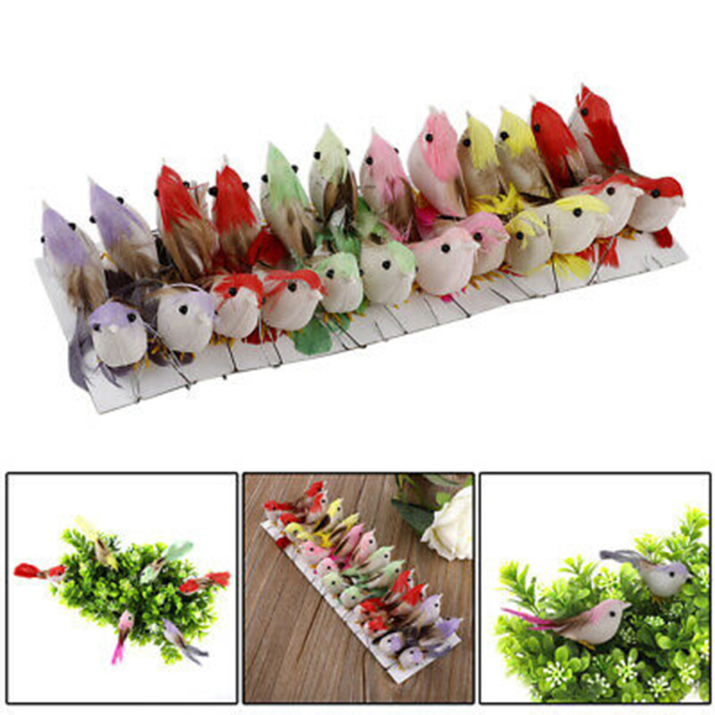 Home Decor Ikea - 24 stks Simulatie Vogels Mini Kunstmatige