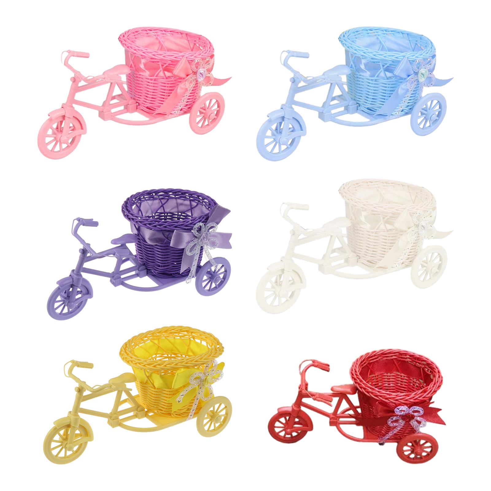 Home Decor Ikea - Fiets Kunstbloemenmand Vaas Mini Geschenken Driewieler