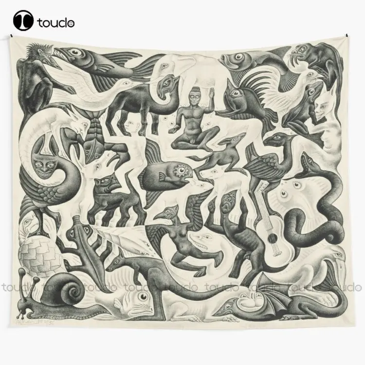 Home Decor Website Free - Escher - Vliegtuigvulling Ii Tapijt Goed