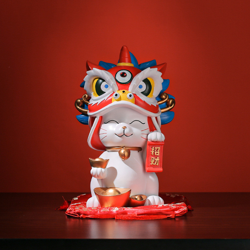 Home Decor Ikea - Verboden City Lion Dance Lucky Cat