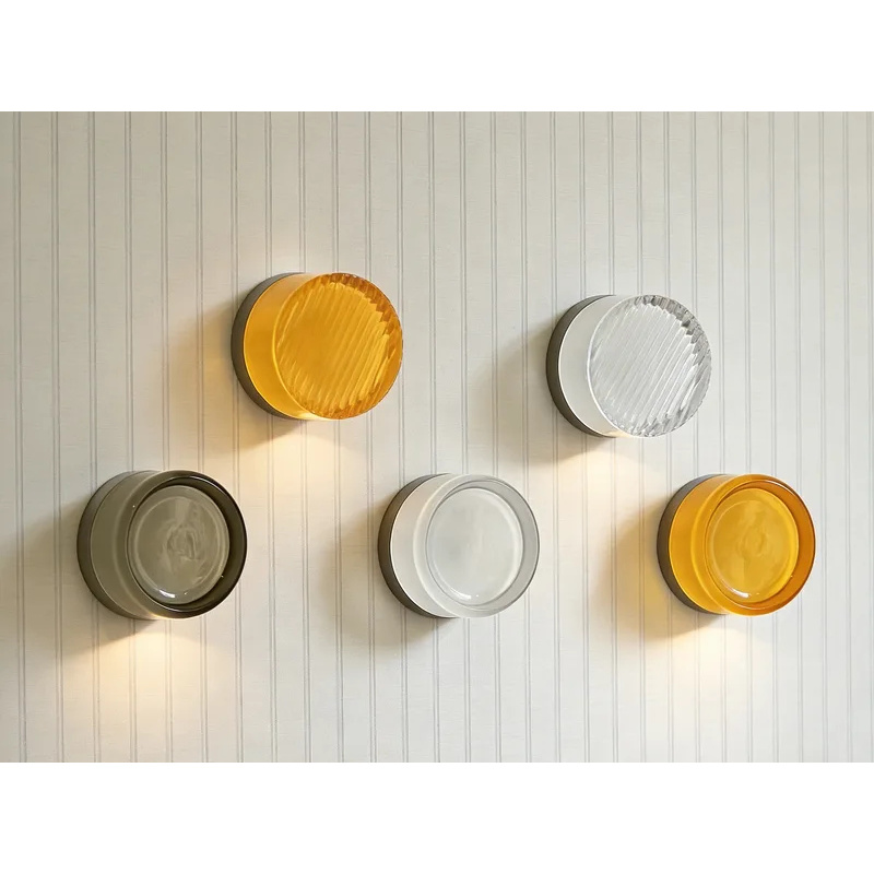 Home Decor Wall Molding - Moderne glazen LED-wandlamp rond minimalistisch wandlicht