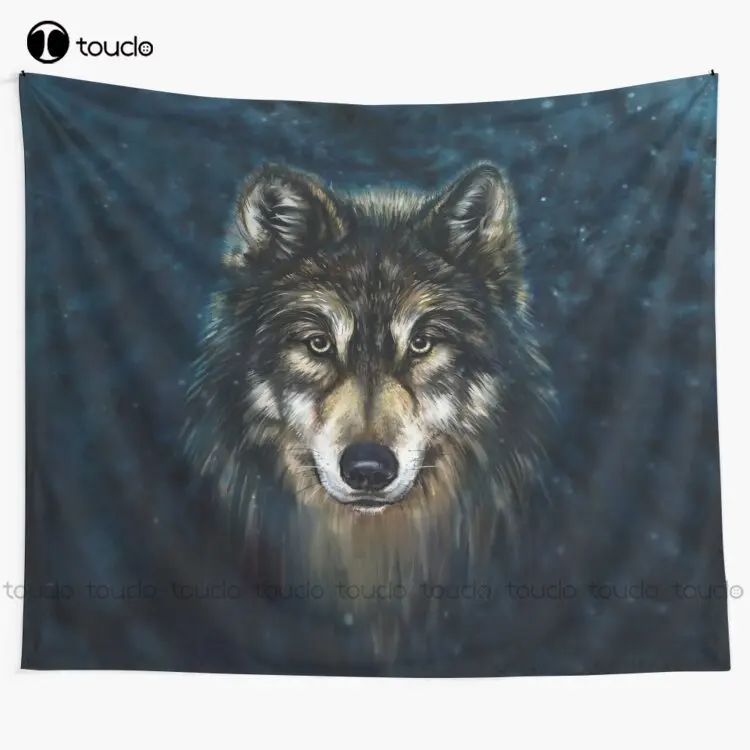 Home Decor Website Free - Artistiek Wolf Gezicht Tapijt Tapijt Website