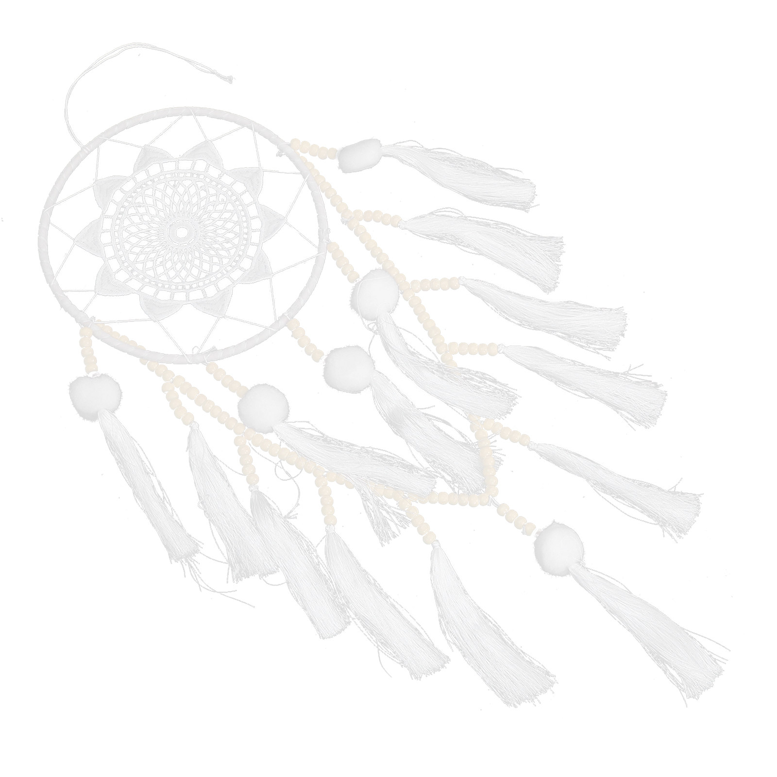 Macrame Wall Hanging - Grote Witte Macramé Dromenvanger Boho Wanddecoratie