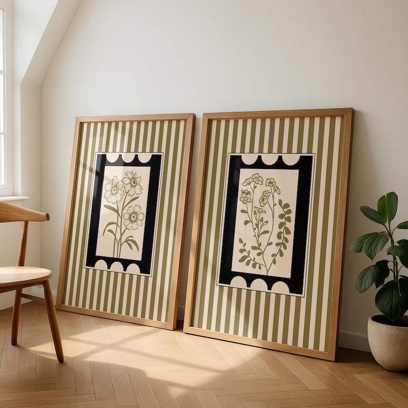Home Decor Minimalist Style - 2 stks/set Boheemse Stijl Plant Art