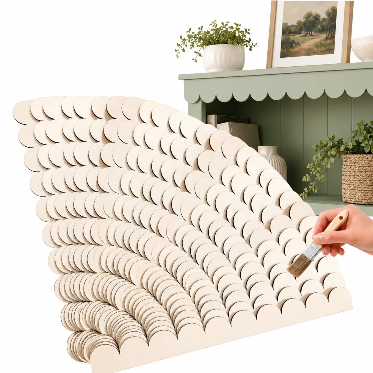 12 stuks gegolfd houten sierli - Home Decor Wall Molding recensie en prijs