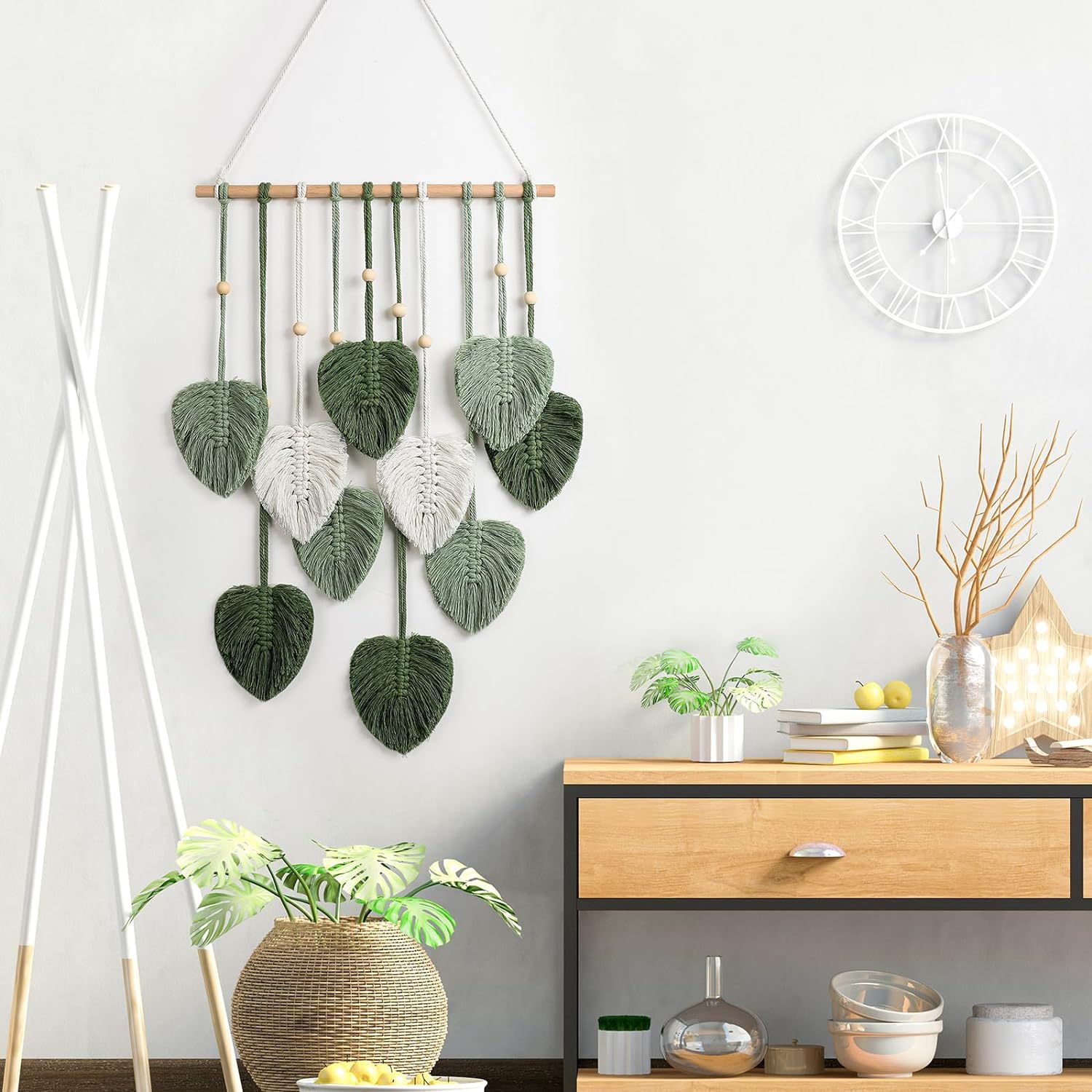 Boheemse Macramé Leaf muurhang - Macrame Wall Hanging recensie en prijs