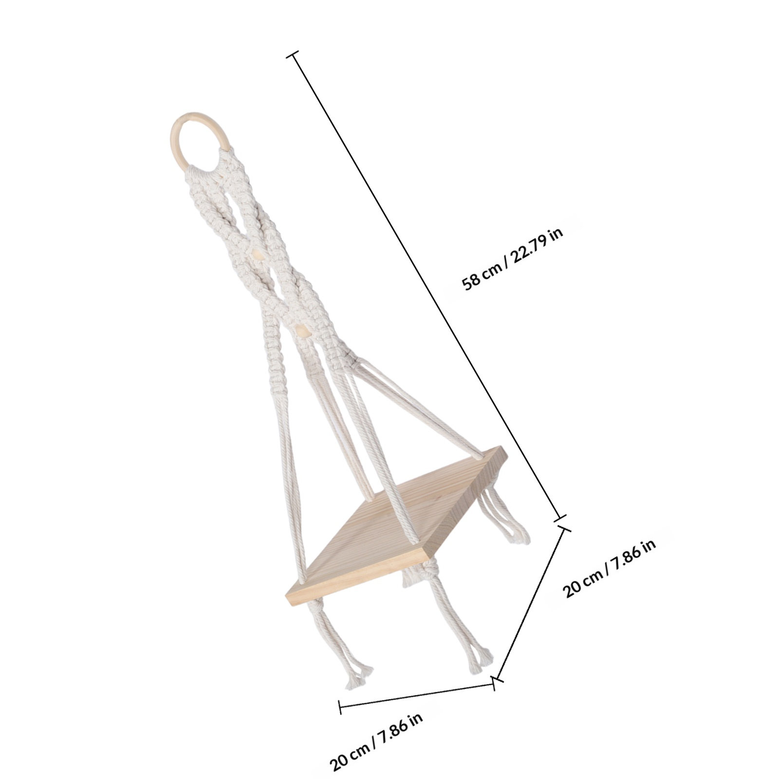 Macramé Wandplank Vierkant Hou - Macrame Wall Hanging recensie en prijs