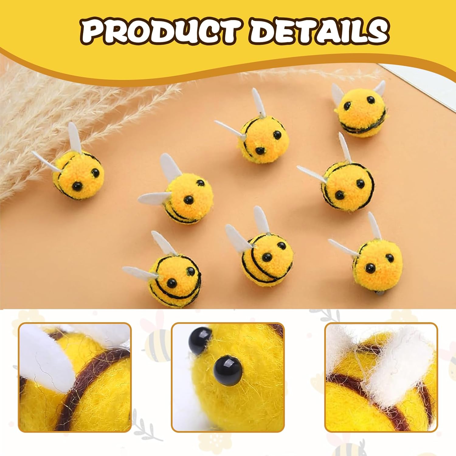 20 stuks Bee Pompom Haarbal Po - Home Decor Ikea recensie en prijs