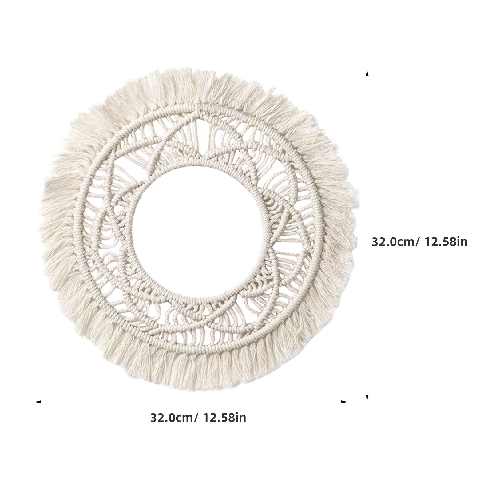 Katoenen ronde wandhanger, chi - Macrame Wall Hanging recensie en prijs