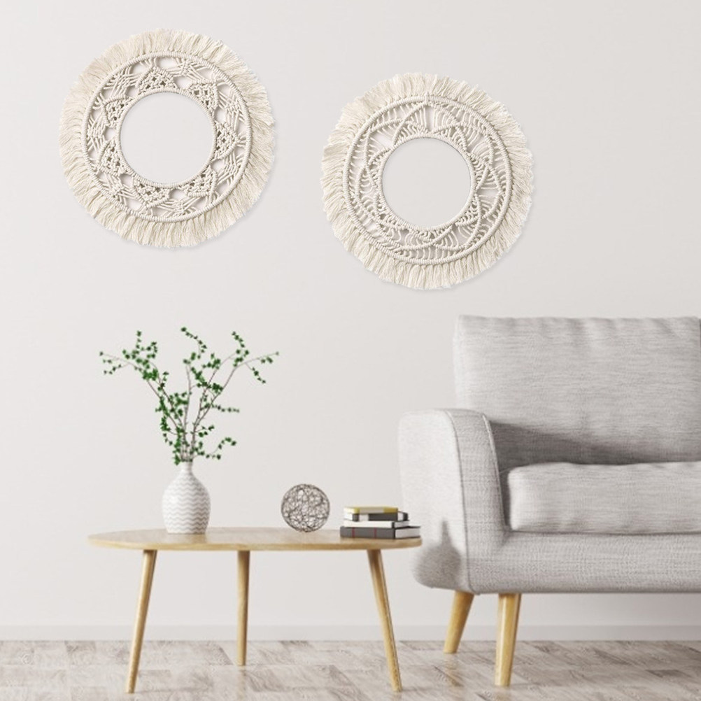 Katoenen ronde wandhanger, chi - Macrame Wall Hanging recensie en prijs