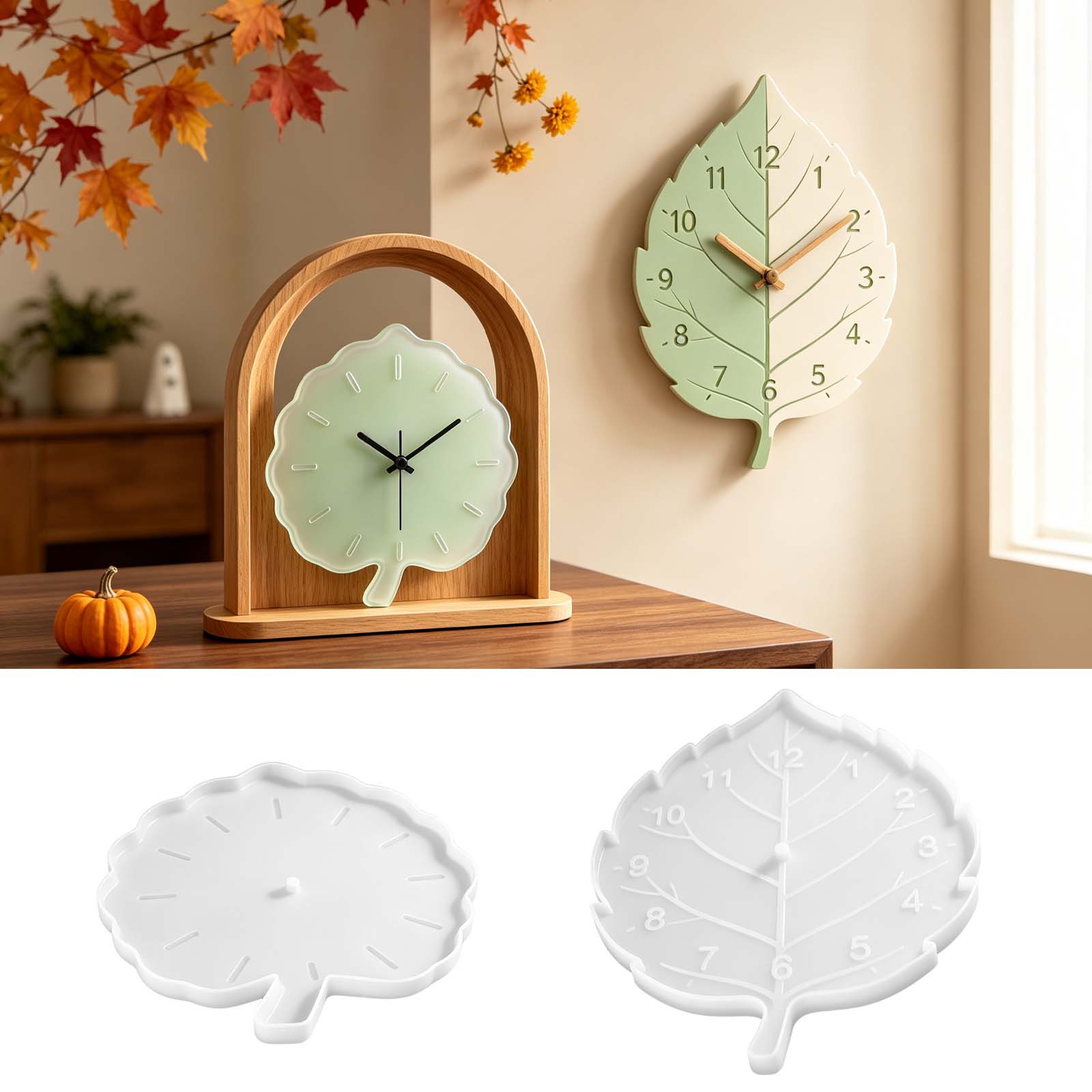 Klok siliconen mallen bladnerf - Home Decor Wall Molding recensie en prijs