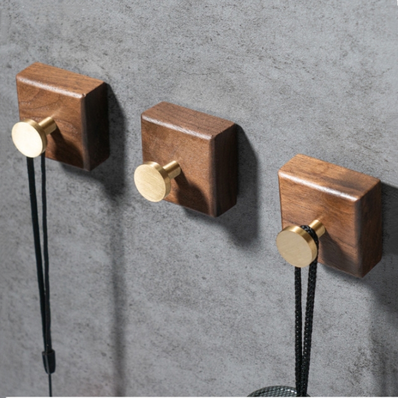 2/1 stuks Walnoot Hout Messing - Home Decor Ikea recensie en prijs