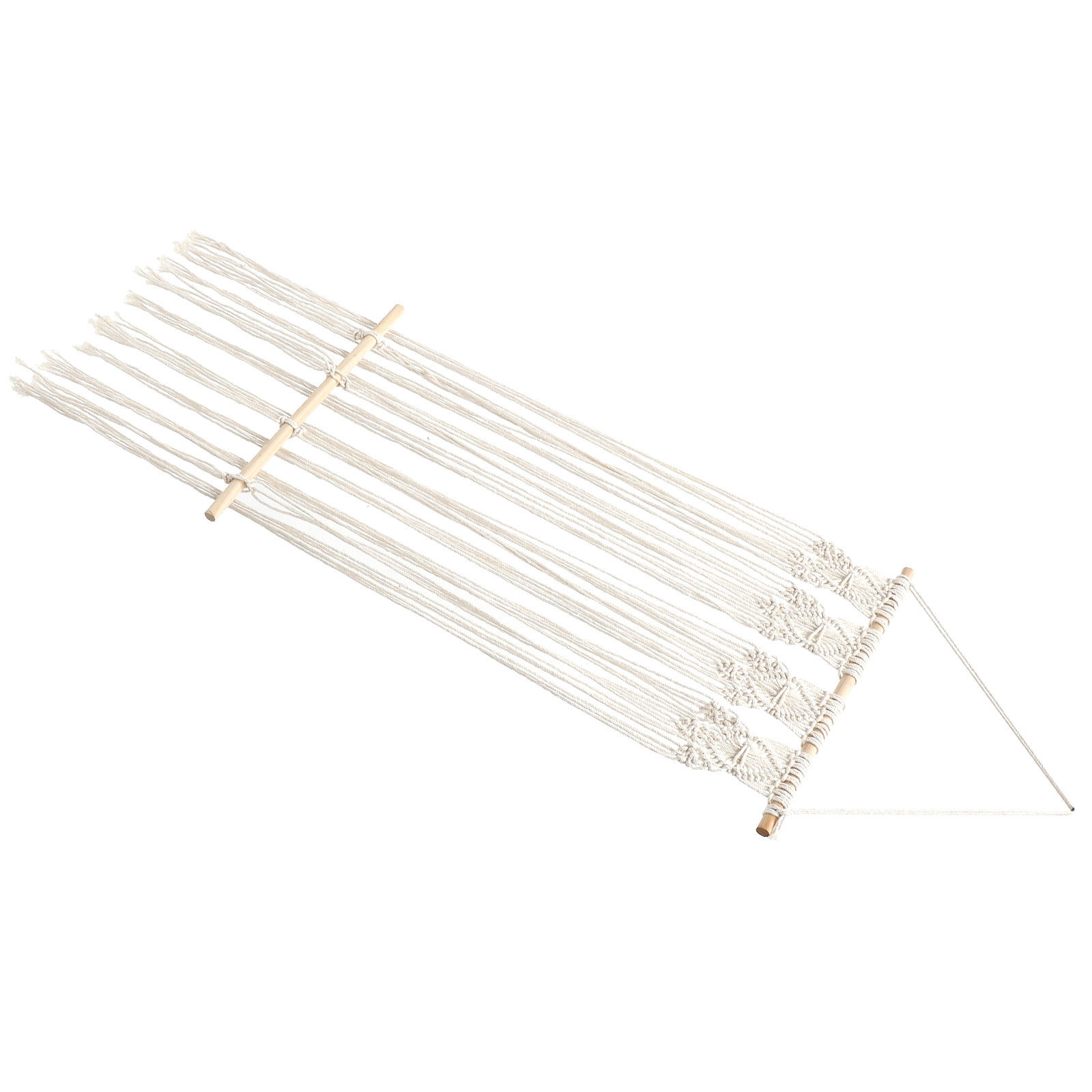 Wit macramé geweven wanddecora - Macrame Wall Hanging recensie en prijs