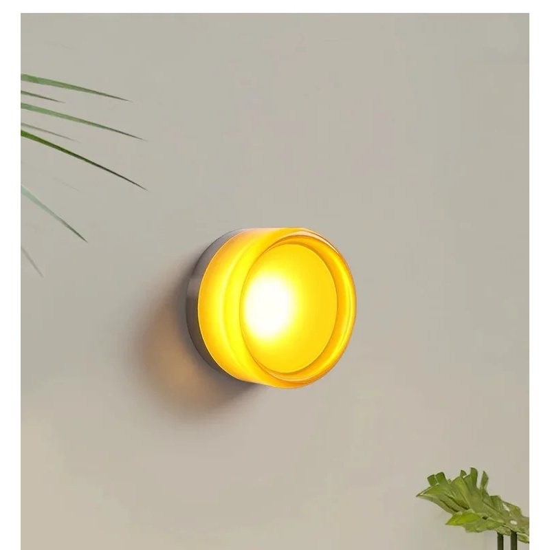 Moderne glazen LED-wandlamp ro - Home Decor Wall Molding recensie en prijs