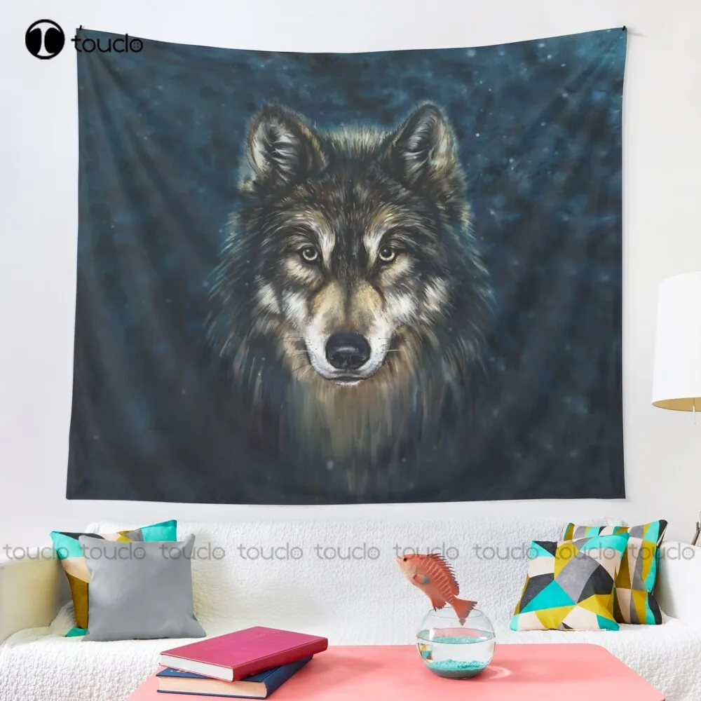 Artistiek Wolf Gezicht Tapijt  - Home Decor Website Free recensie en prijs