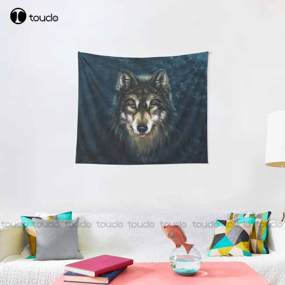 Artistiek Wolf Gezicht Tapijt  - Home Decor Website Free recensie en prijs