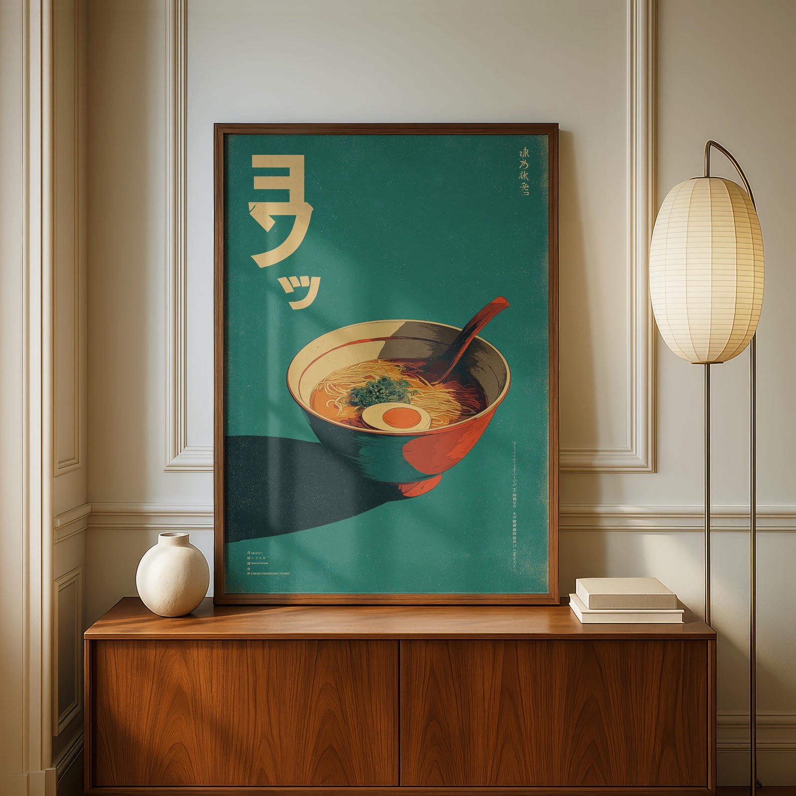 Retro Japanse Ramen Canvas Art - Home Decor Minimalist Style recensie en prijs