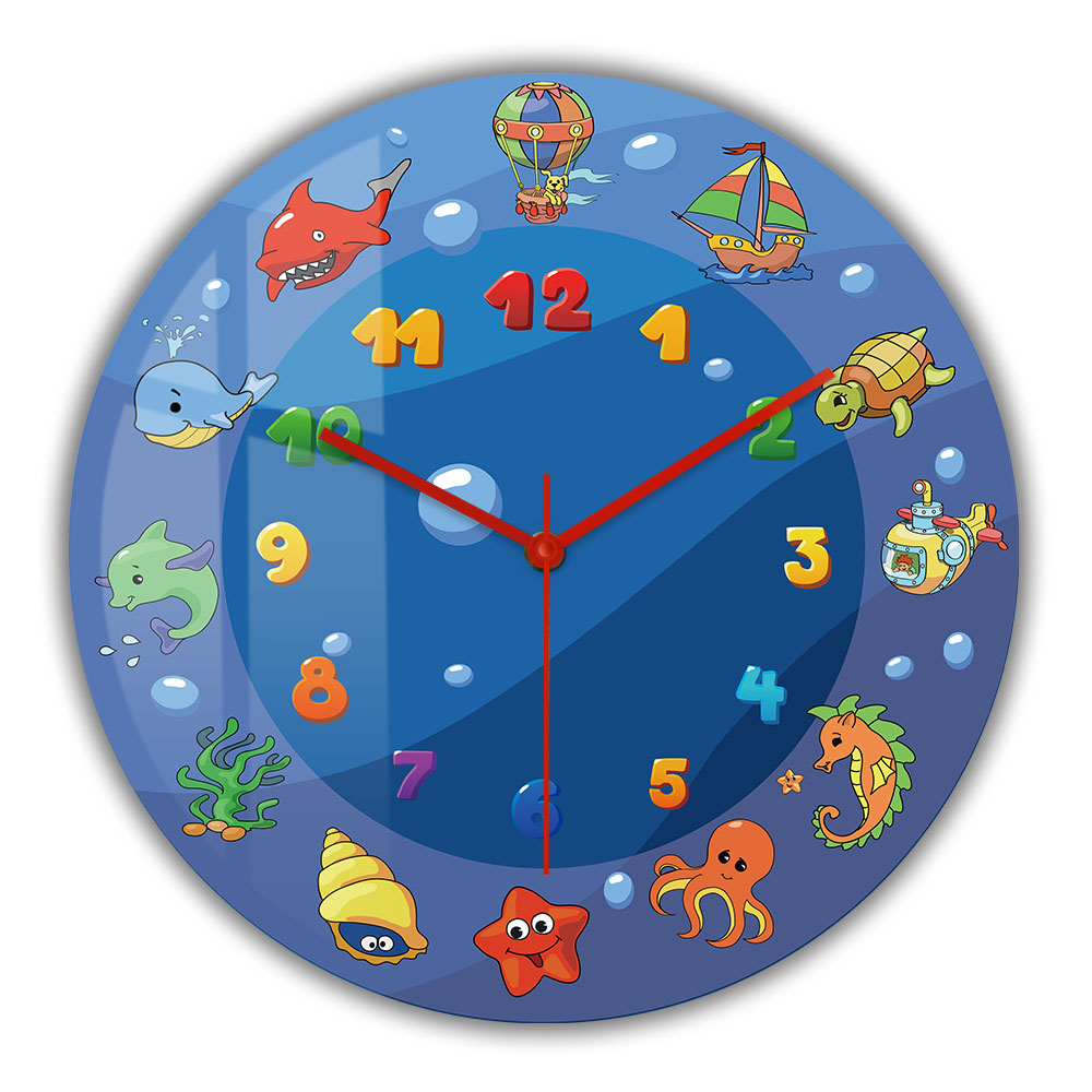 Cartoon zeedieren blauwe wandk - Home Decor Under 300 recensie en prijs