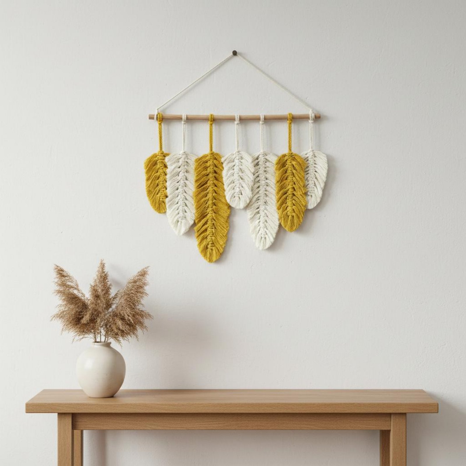 Macrame veren wandhanger handg - Macrame Wall Hanging recensie en prijs