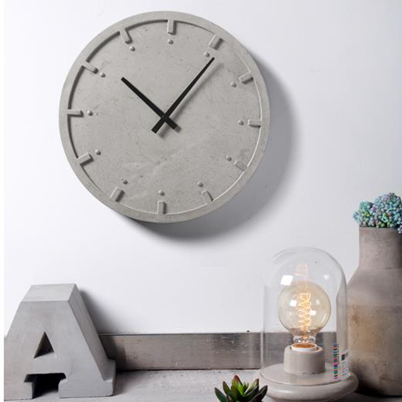 Circulaire Beton Wandklok Sili - Home Decor Wall Molding recensie en prijs