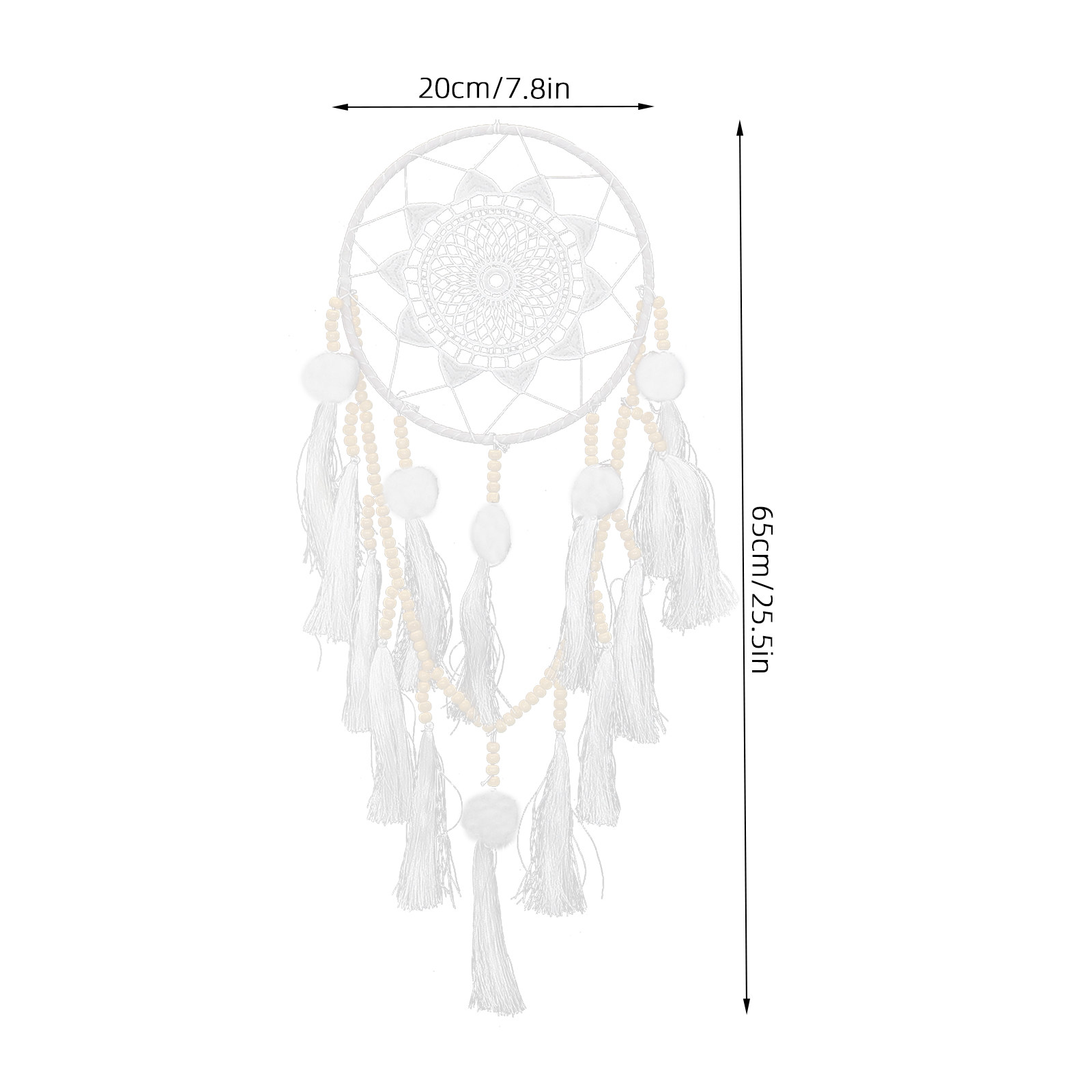Grote Witte Macramé Dromenvang - Macrame Wall Hanging recensie en prijs