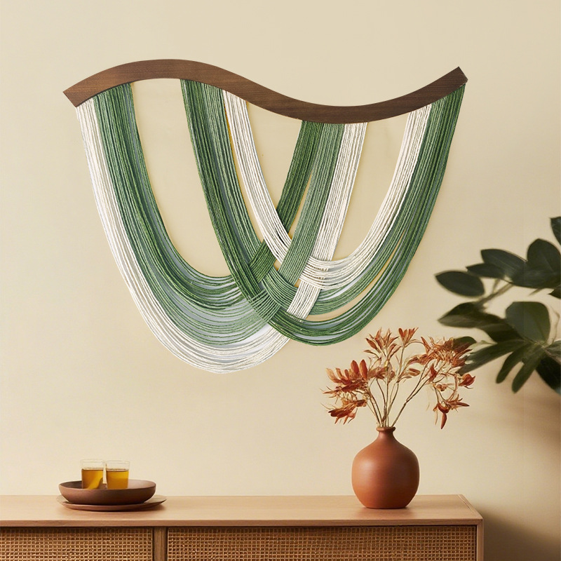 Gebogen houten plank macramé w - Macrame Wall Hanging recensie en prijs